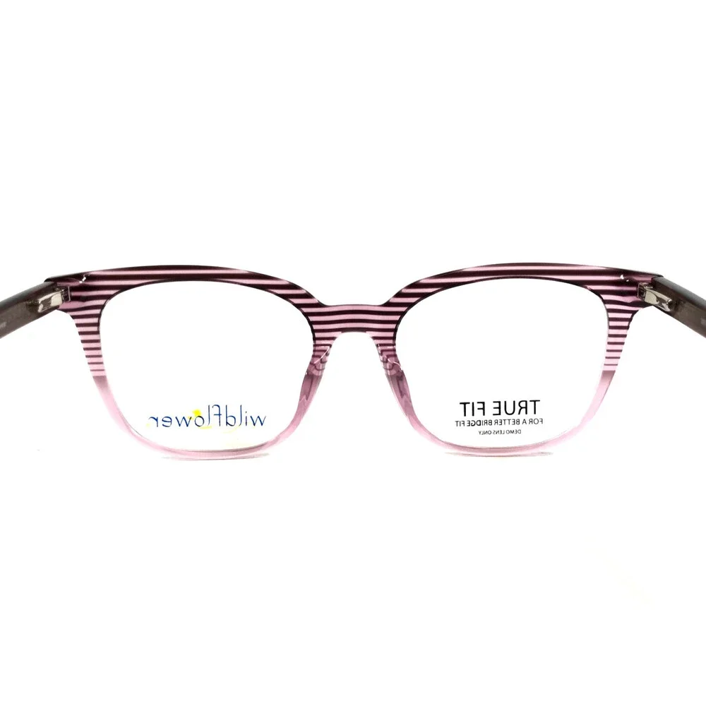 Wildflower Eyeglasses Frames Oleander PUR Purple Cat Eye Full Rim 53-19-140